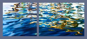 Liquid Transition (diptych) 30x70  Oil on Canvas